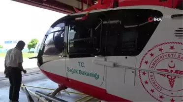 Yayla sezonu ile birlikte Hava 61 Helikopter Ambulansı'nın yoğun mesaisi başladı
