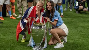 Manchester City'nin Norveçli yıldızı Haaland, Şampiyonlar Ligi kupasını kazandı
