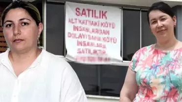 Komşunun dairesine astığı 'Daha kötü insanlara satılıktır' yazısını mahkeme kararıyla kaldırttı