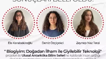3 lise öğrencisi birinci oldukları projeyi Antarktika'da test edecek