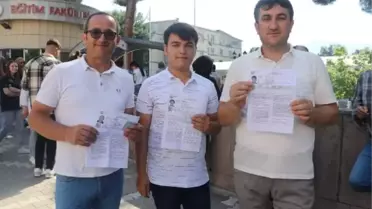 Baba, Amca ve Oğul Aynı Okulda Sınava Girdi