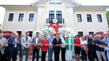 Kırklareli'de Tarihi Gar Binası Özel Restoran ve Kadın Kooperatifi Satış Noktası Olarak Açıldı