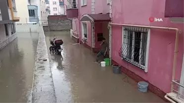 Tokat'ta sağanak sonrası ev ve işyerlerini su bastı