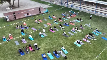 Çerkezköy'de Dünya Yoga Günü kutlandı