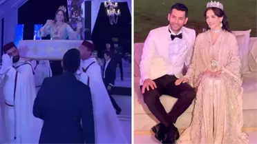 Murat Yıldırım ve Iman Elbani bebekleri için Fas'ta eğlence düzenledi