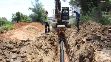 ASAT, Manavgat'ta bin 500 metre kanalizasyon imalatı yapıyor