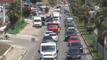 Bodrum'a 1 Günde 25 Bin Araç Girişi, Trafik Kilitlendi