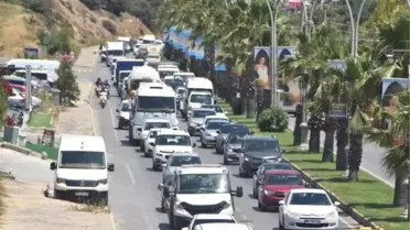 Bodrum'da Kurban Bayramı öncesi trafik durma noktasına geldi