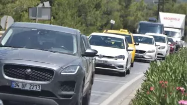 Bodrum'da Kurban Bayramı öncesi araç yoğunluğu