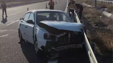 Aksaray'da Depremzedelerin Bulunduğu Otomobil Kazası: 1 Ölü, 6 Yaralı