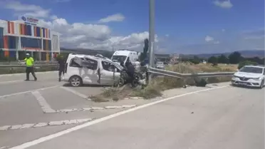 Amasya Merzifon'da kaza: Karı-koca ve 3 çocuk yaralandı