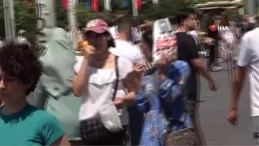 Mega kent İstanbul'da sıcak hava bunalttı