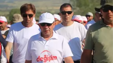 Bolu Belediye Başkanı Tanju Özcan Ankara'ya yürüyüşe devam ediyor