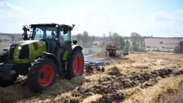 Keşan'da Anız Yangını Buğday Tarlalarına Sıçramadan Söndürüldü