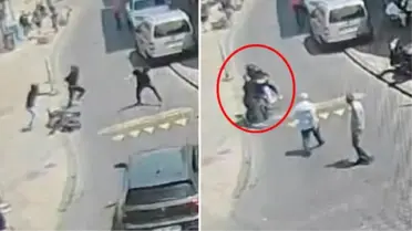 İstanbul'da aksiyon filmi gibi olay kamerada: Gaspçı üstüne atlayan polis amirine ateş açtı