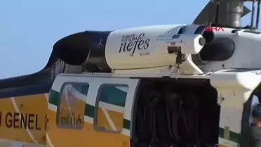 Muğla'da çıkan yangında yerli ve milli helikopter Nefes 72 sorti yaptı