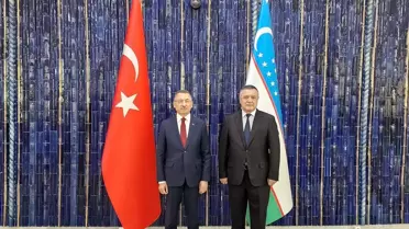 TBMM Dışişleri Komisyonu Başkanı Fuat Oktay, Özbekistan'da Yasama Meclisi Başkanı ile görüştü