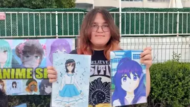 Türk Öğrenci Japonya'nın Anime Çizimlerini Sergiledi