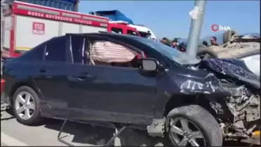 Gemlik'te kaza, 1 ölü 4 yaralı