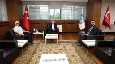 Kayseri Büyükşehir Belediye Başkanı, Keykubadiye Sarayı Kazı Heyeti Başkanı'nı kabul etti