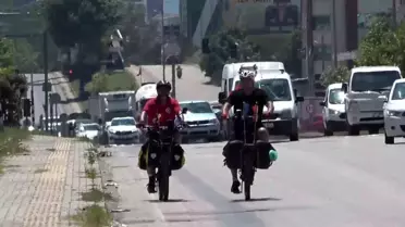 Belçika'dan Bursa'ya Bisikletle 2 Gurbetçi