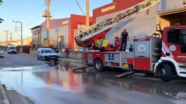 Kartepe'de bir fabrikada jeneratör yangını