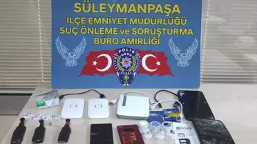Tekirdağ'da Ehliyet Sınavında Kopya Çekmeye Çalışan 2 Şüpheli Yakalandı