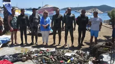 Türkbükü'nde Deniz Dibi Temizliği Yapıldı