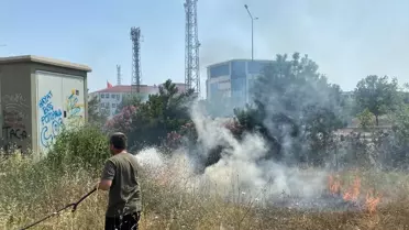 Çorlu'da Otluk Alanda Çıkan Yangın Söndürüldü, Ergene'de Araç Kullanılamaz Hale Geldi