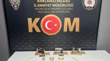 Kırklareli'nde suç örgütüne yönelik operasyonda 4 şüpheli yakalandı