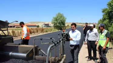 Afyonkarahisar'ın Şuhut ilçesinde sorunlu yol asfaltlandı