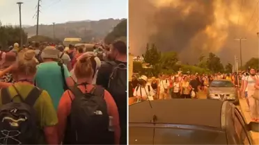 Yunanistan'da devam eden orman yangınları nedeniyle 2 bin kişi tahliye edildi