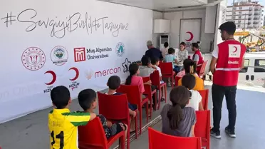 Malatya'da konteyner kentlerde kalan çocuklara göz muayenesi yapıldı