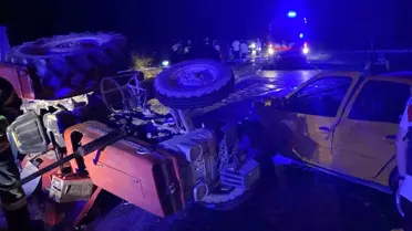 Denizli'de traktörle çarpışan otomobildeki kadın yolcu hayatını kaybetti