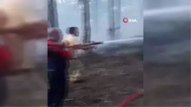 Örtü yangını paniğe yol açtı