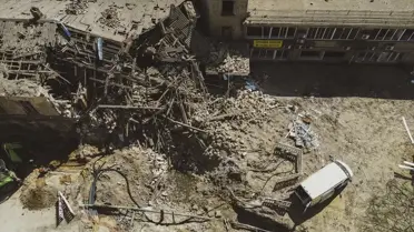 Ukrayna'nın Odessa Kentindeki Saldırı Sonrası Enkaz Kaldırma Çalışmaları Devam Ediyor