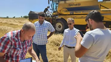 Tokat Yeşilyurt'ta harman dönemi başladı, dane kaybı denetimi yapıldı