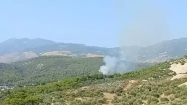 Kaş'ta Ormanlık Alanda Çıkan Yangına Müdahale Ediliyor