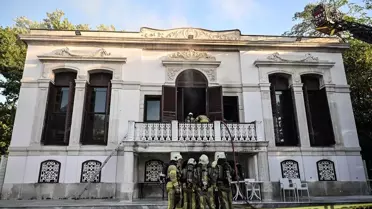 Beşiktaş'taki Tarihi Çadır Köşk'te Yangın Çıktı
