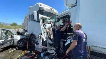 Aydın'ın Söke ilçesinde trafik kazası: 3 yaralı