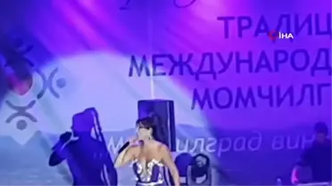Hande Yener, Bulgaristan'da Mestanlılar Buluşması'nda sahne aldı