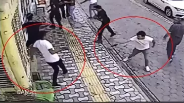 Nusaybin'de husumetli aileler arasındaki silahlı kavganın görüntüleri ortaya çıktı