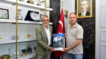 Eskişehir İnönü Belediye Başkanı Kadir Bozkurt, Orman Bölge Müdürü İsmail Çetin'i ziyaret etti