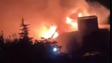 Tunceli'de Komando Taburu Yatakhanesinde Yangın Çıktı