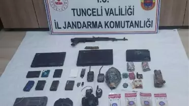 Tunceli'de teröristlerin kullandığı sığınaklarda silah ve patlayıcı madde ele geçirildi