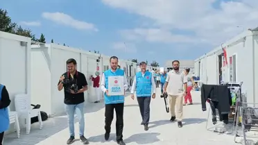 TDV, Samandağ'da depremzedelere gıda ve hijyen kolisi dağıttı