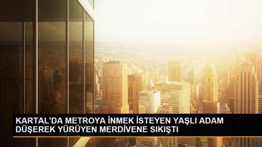 Kartal Metro İstasyonunda Yürüyen Merdivene Sıkışan Kişi Kurtarıldı