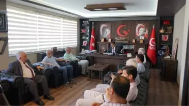 Mazlum Der, Milli Yol Partisi Genel Başkanı Remzi Çayır'ı ziyaret etti