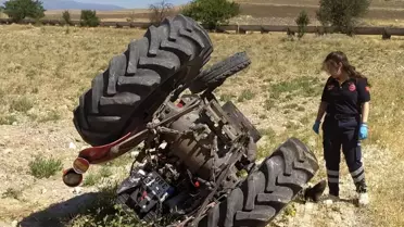 Burdur'da traktör kazası: Sürücü hayatını kaybetti