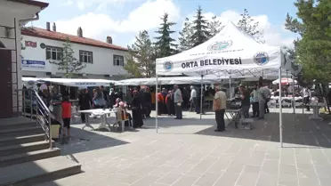 Orta İlçe Müftülüğü tarafından Kur'an kursları yararına kermes düzenlendi